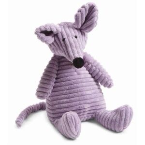 Jellycat London Cordy Roy Mouse Lilac Corduroy Stuffed Animal 15"